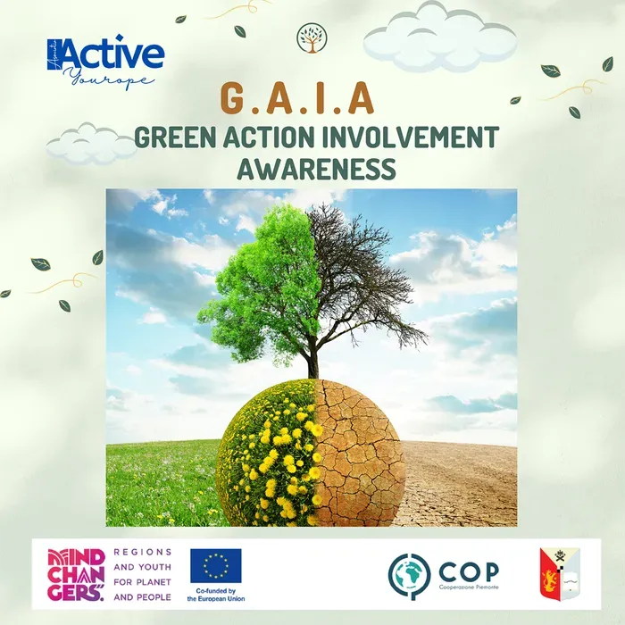 Presentation graphic of the GAIA - Green Action Involvement Awareness project